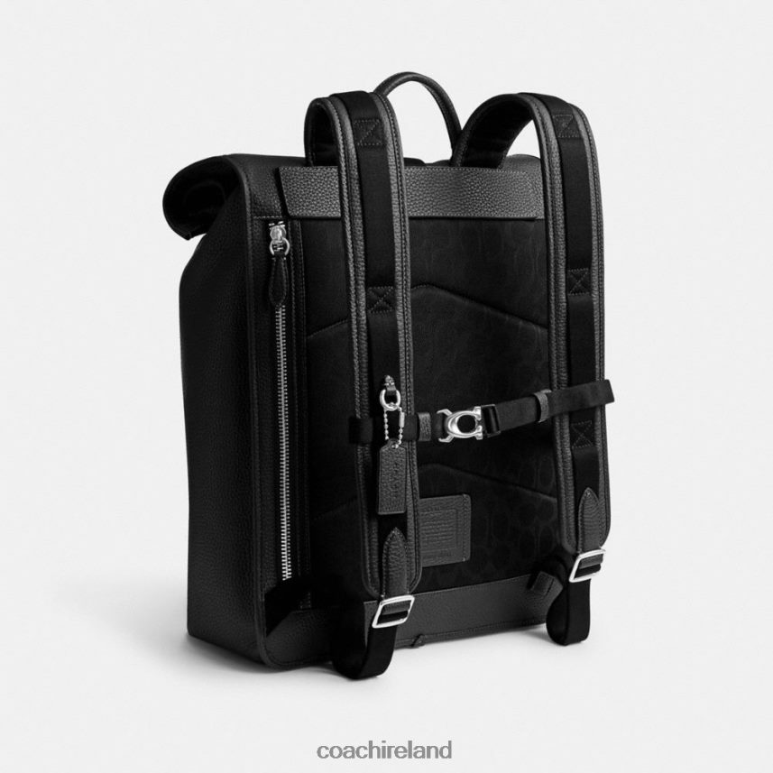 Coach Men BECK ROLL TOP BACKPACK Black 80N2R2686