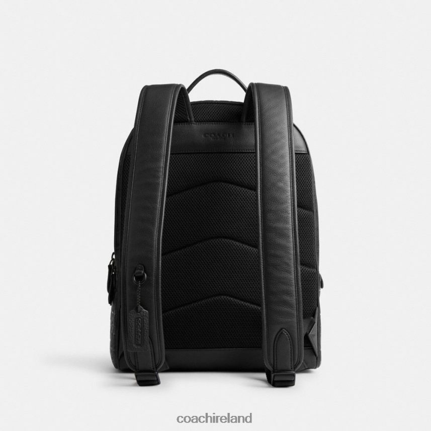Coach Men CHARTER BACKPACK IN SIGNATURE LEATHER Black 80N2R2677