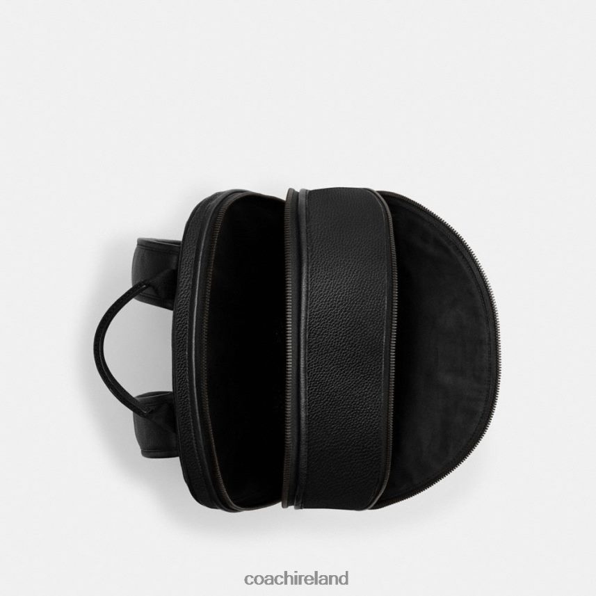 Coach Men CHARTER BACKPACK IN SIGNATURE LEATHER Black 80N2R2677