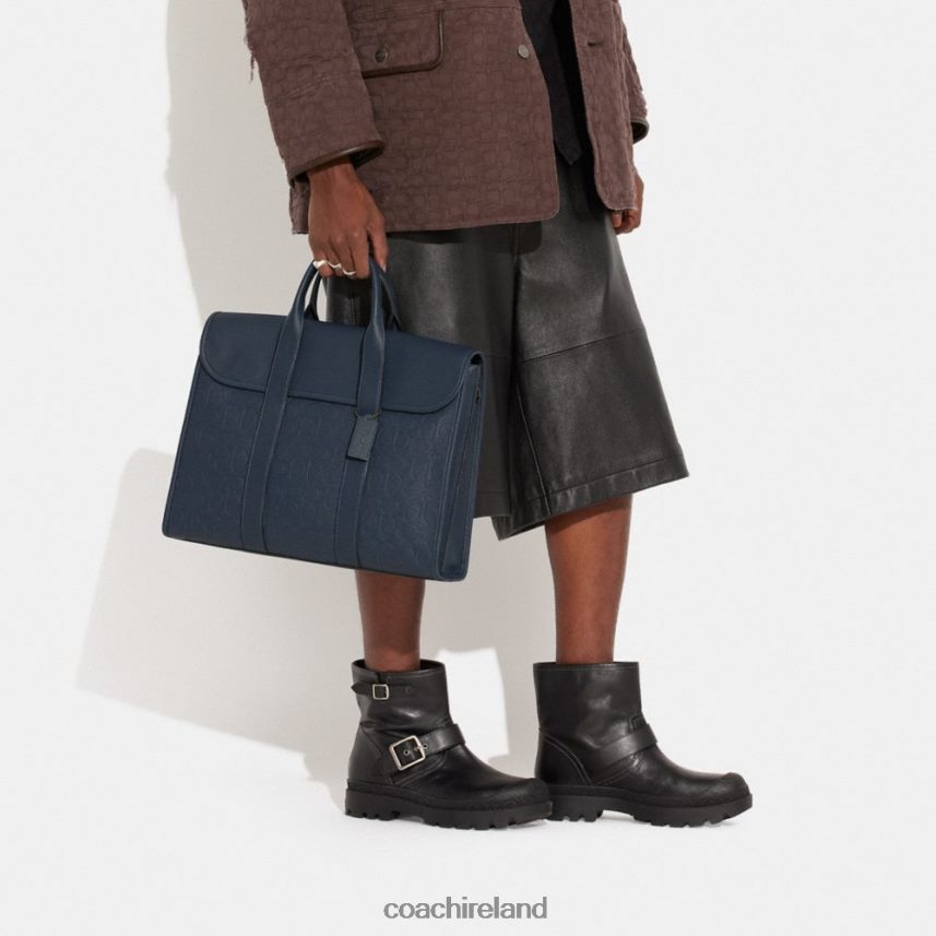 Coach Men GOTHAM PORTFOLIO IN SIGNATURE LEATHER DENIM 80N2R2623