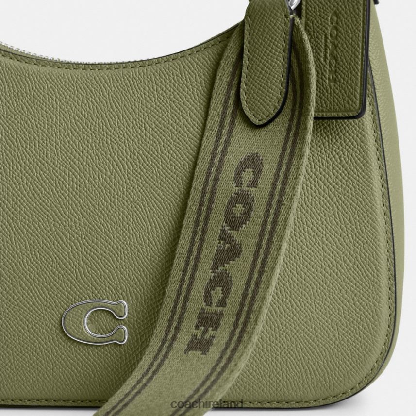 Coach Men HOBO CROSSBODY WITH SIGNATURE CANVAS MOSS 80N2R2646