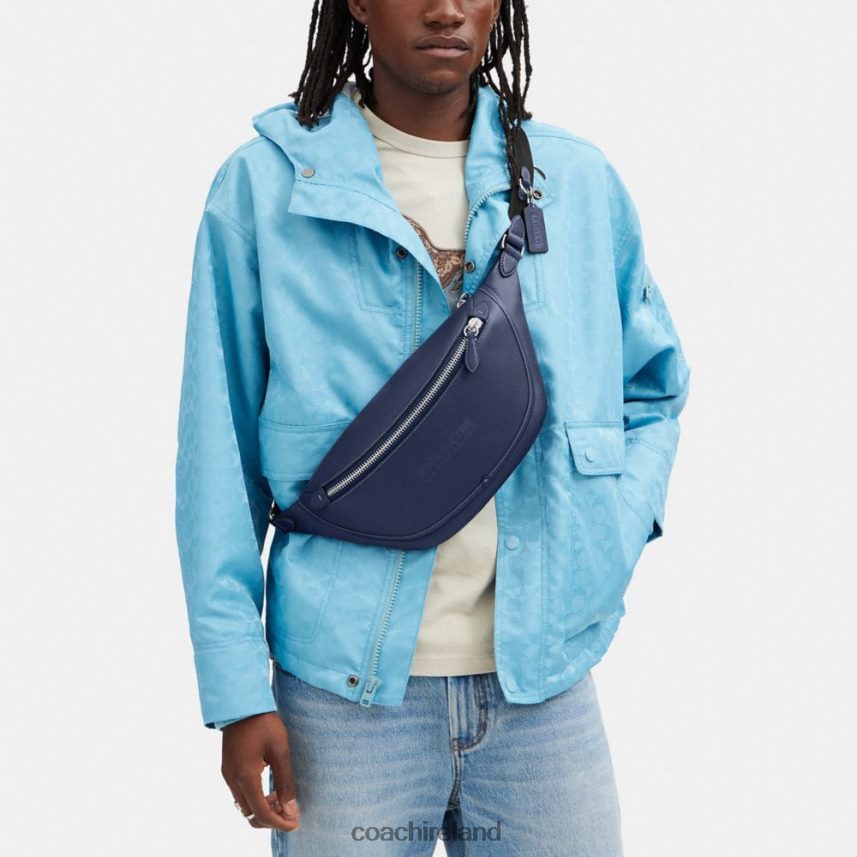 Coach Men LEAGUE BELT BAG Deep Blue 80N2R2671