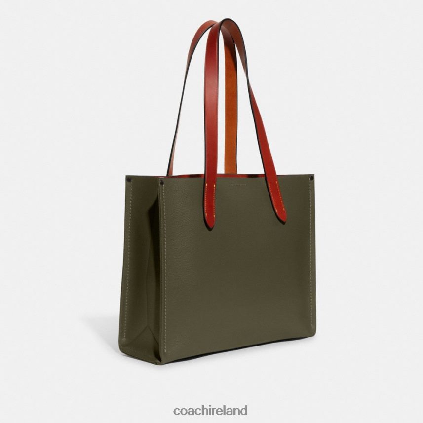 Coach Men RELAY TOTE 34 Army Green 80N2R2644