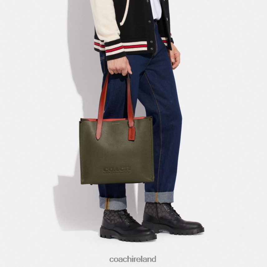 Coach Men RELAY TOTE 34 Army Green 80N2R2644