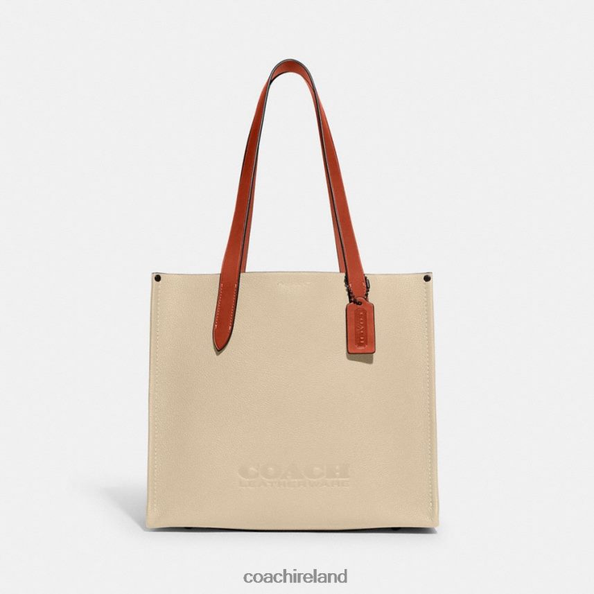 Coach Men RELAY TOTE 34 Ivory 80N2R2628