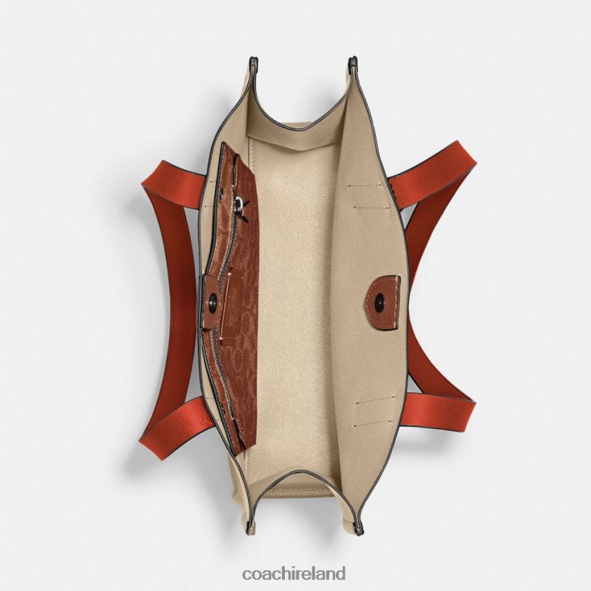 Coach Men RELAY TOTE 34 Ivory 80N2R2628