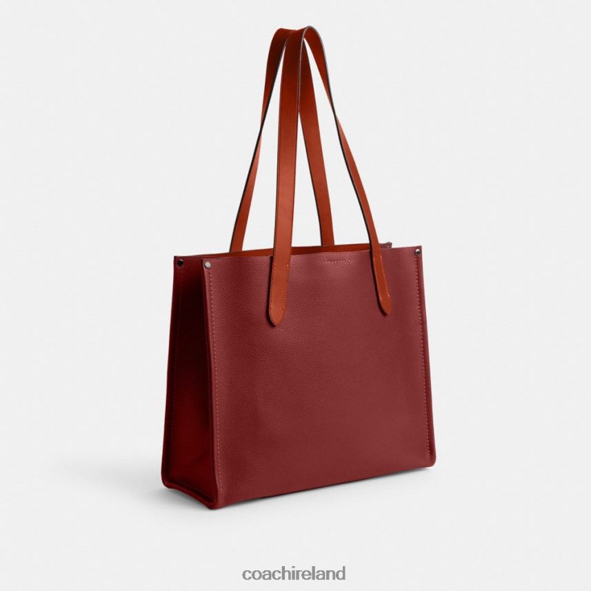 Coach Men RELAY TOTE 34 Ruby Red 80N2R2627