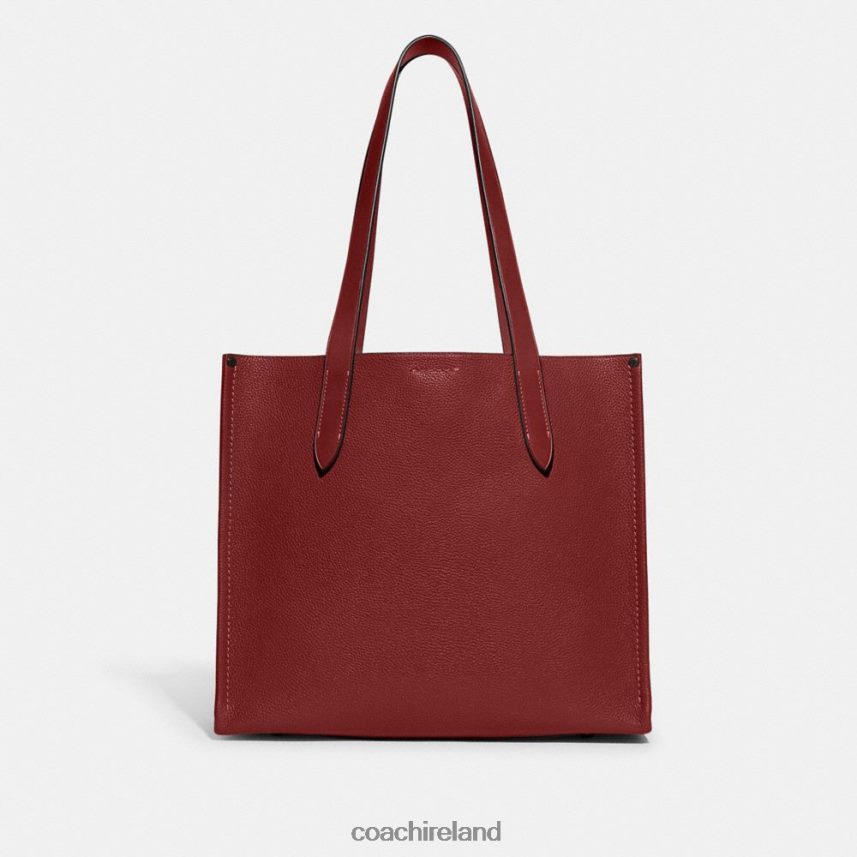 Coach Men RELAY TOTE 34 Ruby Red 80N2R2627