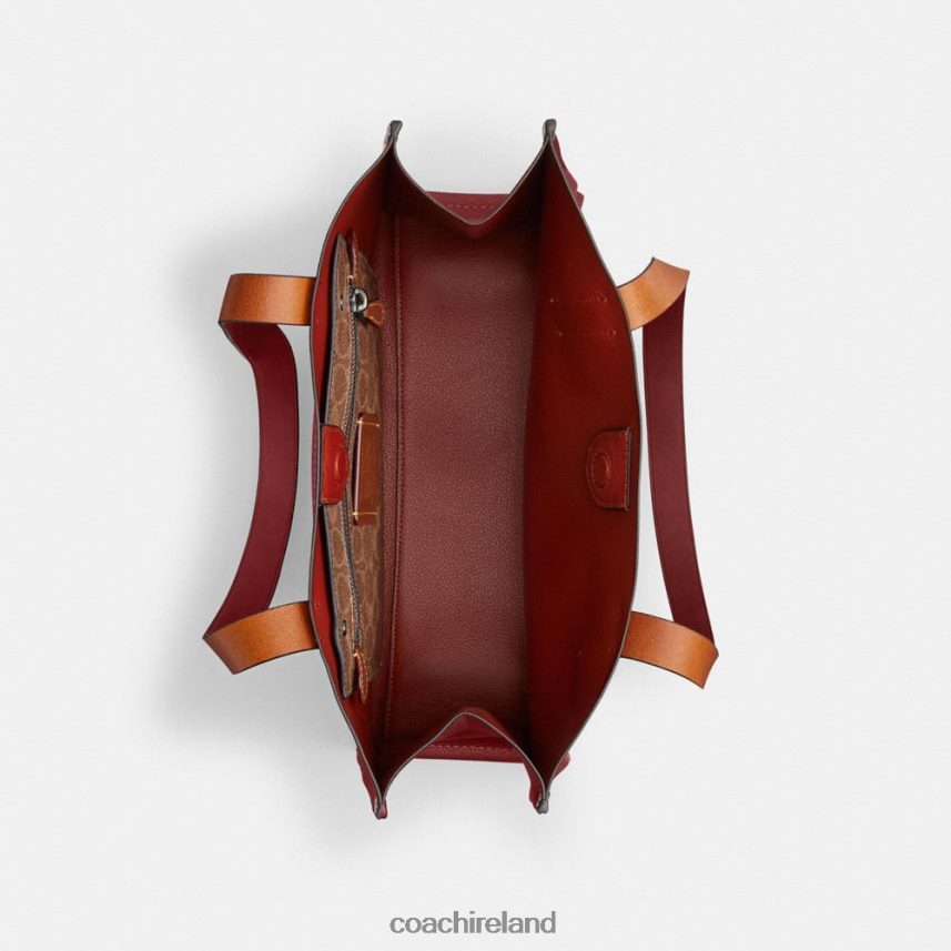 Coach Men RELAY TOTE 34 Ruby Red 80N2R2627