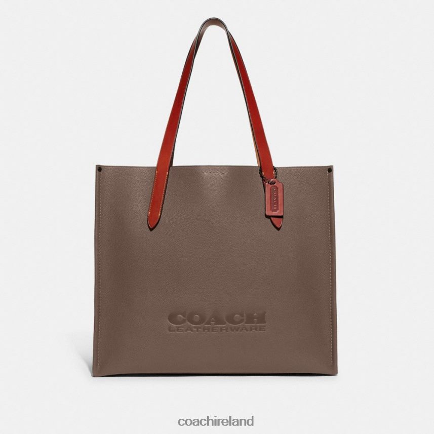 Coach Men RELAY TOTE Dark Stone 80N2R2631