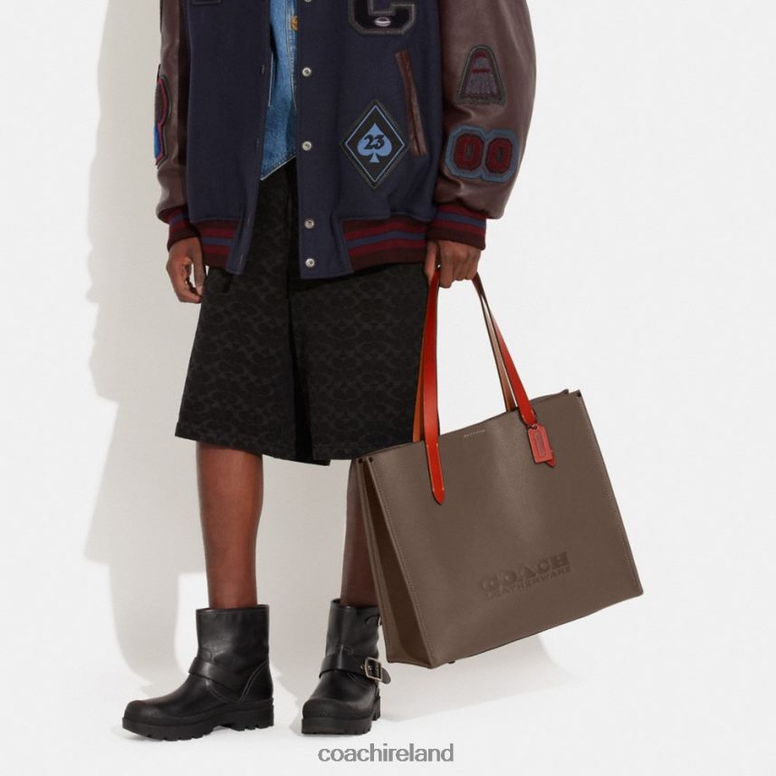 Coach Men RELAY TOTE Dark Stone 80N2R2631