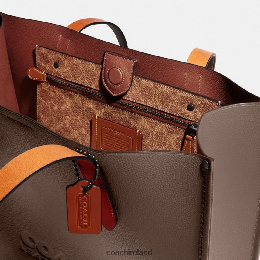 Coach Men RELAY TOTE Dark Stone 80N2R2631