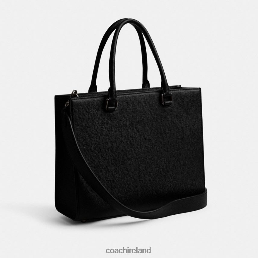 Coach Men TOTE WITH SIGNATURE CANVAS Black 80N2R2637