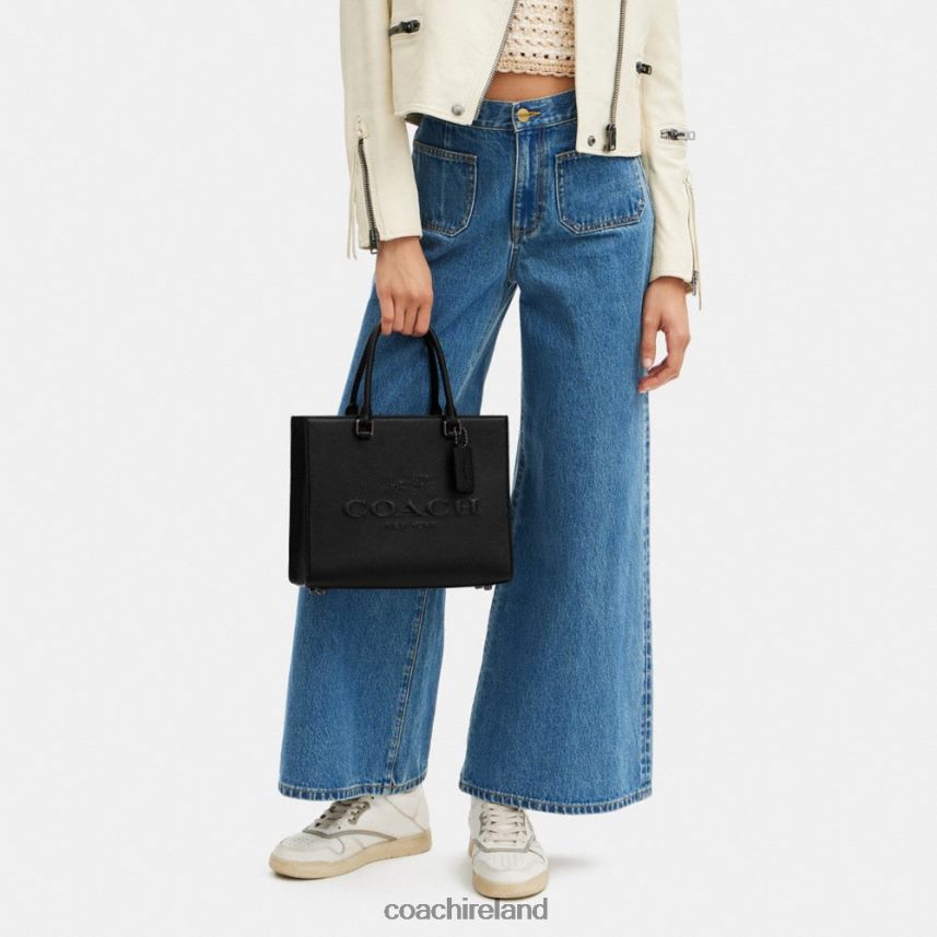 Coach Men TOTE WITH SIGNATURE CANVAS Black 80N2R2637