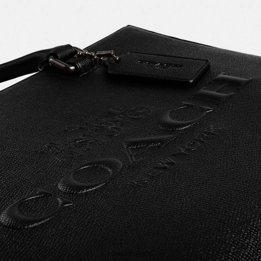 Coach Men TOTE WITH SIGNATURE CANVAS Black 80N2R2637