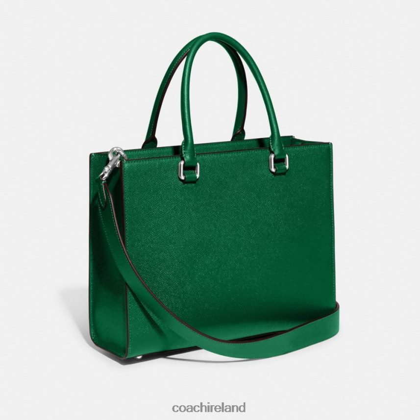 Coach Men TOTE WITH SIGNATURE CANVAS Green 80N2R2643