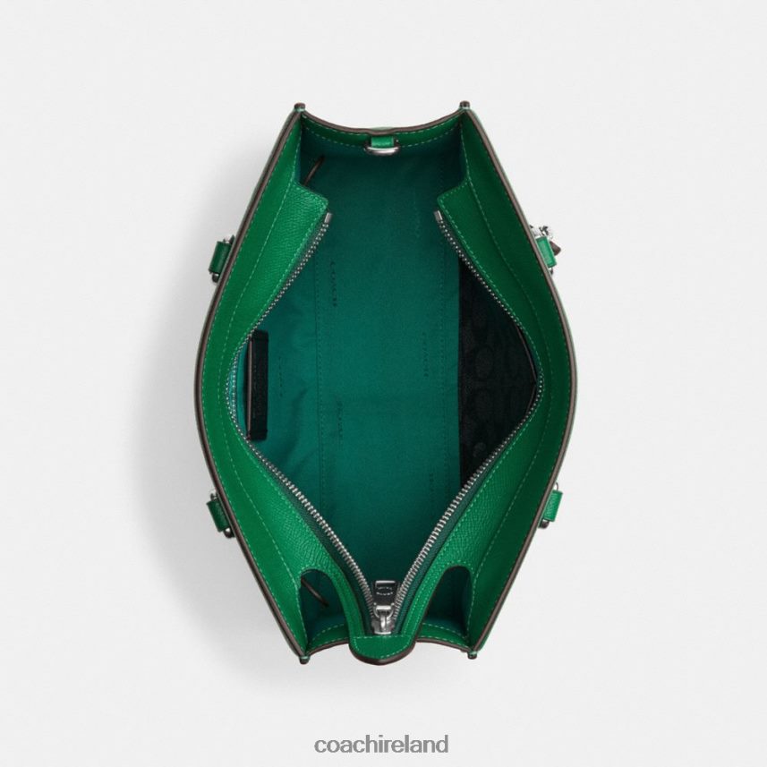 Coach Men TOTE WITH SIGNATURE CANVAS Green 80N2R2643