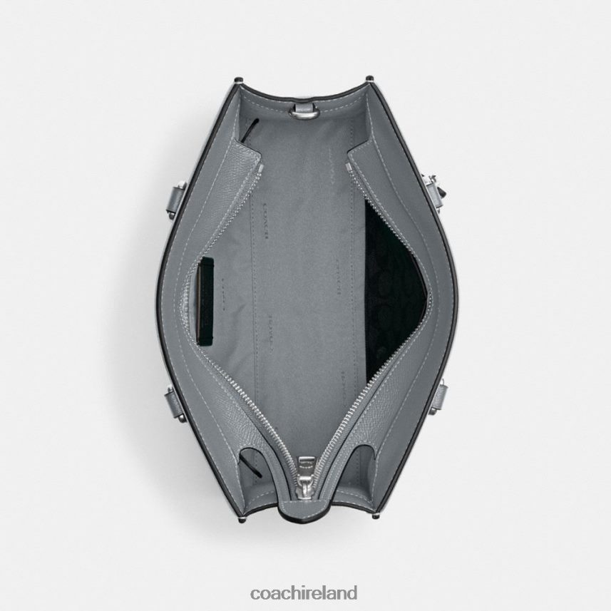 Coach Men TOTE WITH SIGNATURE CANVAS Grey Blue 80N2R2634