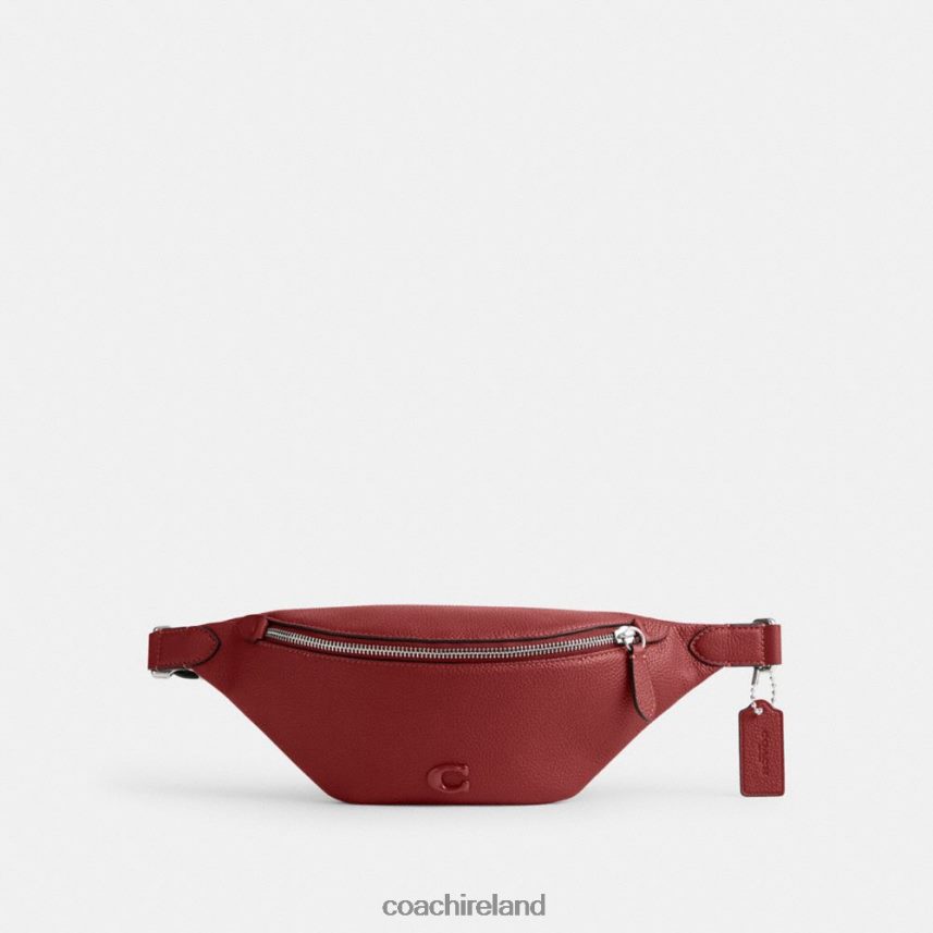 Coach Men CHARTER BELT BAG 7 Ruby Red 80N2R2689