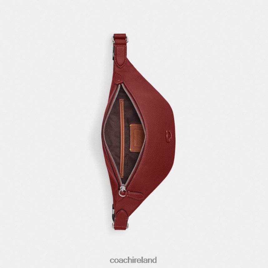 Coach Men CHARTER BELT BAG 7 Ruby Red 80N2R2689