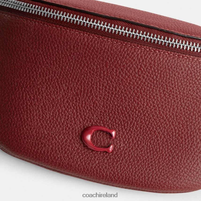 Coach Men CHARTER BELT BAG 7 Ruby Red 80N2R2689