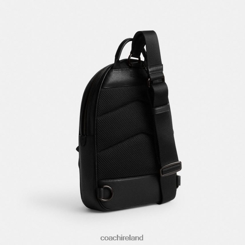 Coach Men CHARTER PACK IN SIGNATURE LEATHER Black 80N2R2690