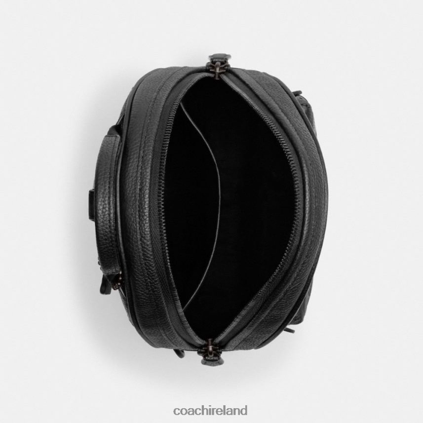 Coach Men CHARTER PACK IN SIGNATURE LEATHER Black 80N2R2690