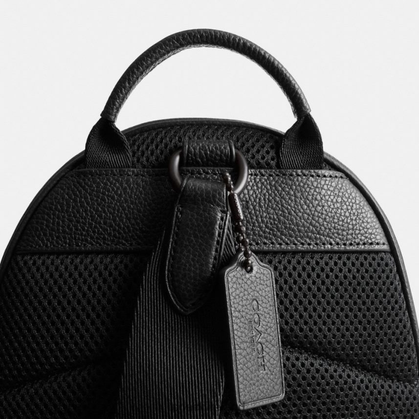 Coach Men CHARTER PACK IN SIGNATURE LEATHER Black 80N2R2690