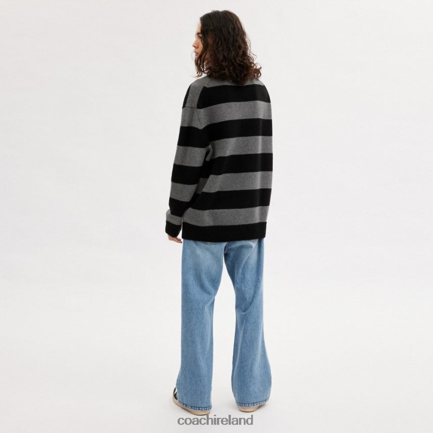 Coach Men COACH | DC SUPERMAN OVERSIZED SWEATER BLACK/GREY 80N2R2775