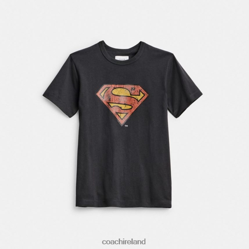 Coach Men COACH | DC SUPERMAN T-SHIRT WASHED BLACK 80N2R2774