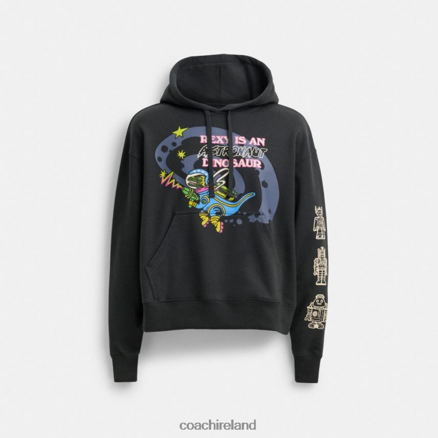 Coach Men COSMIC COACH HOODIE Black Multi. 80N2R2769