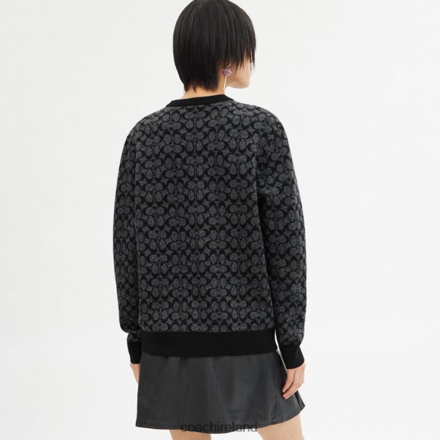 Coach Men REXY SWEATER Black Signature 80N2R2768