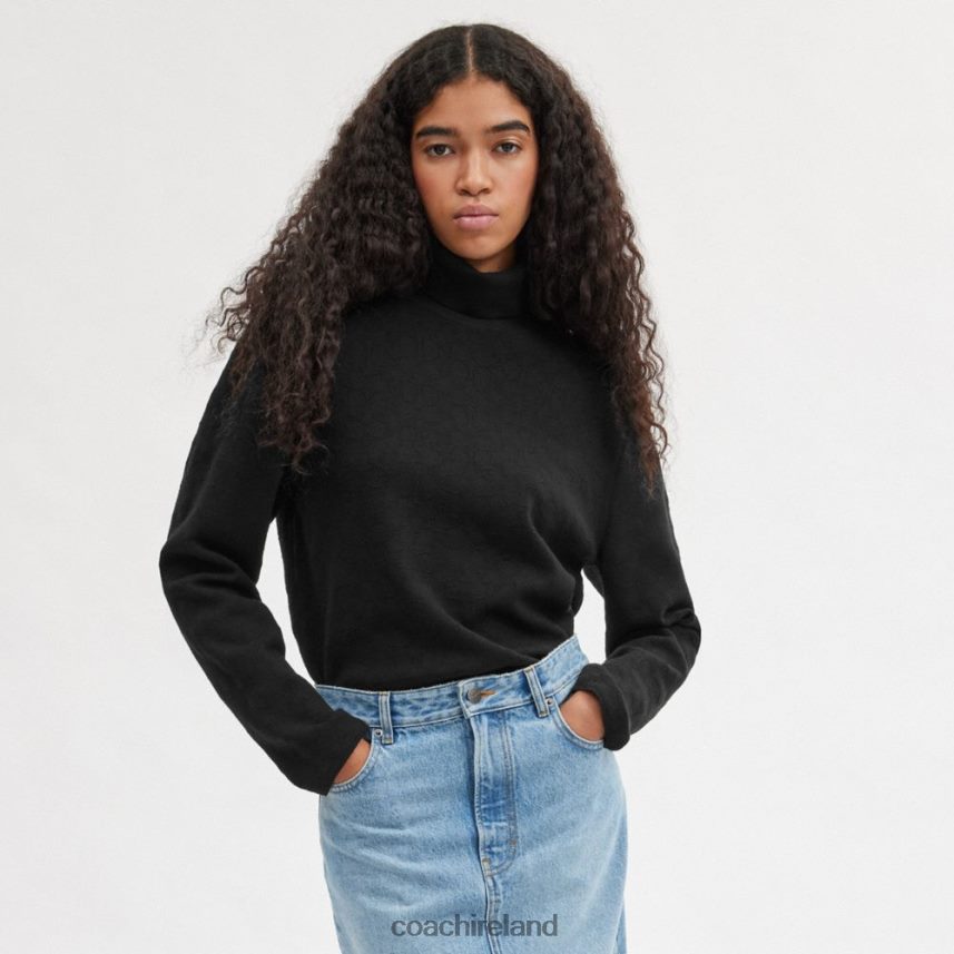 Coach Men SIGNATURE TURTLENECK Black 80N2R2779