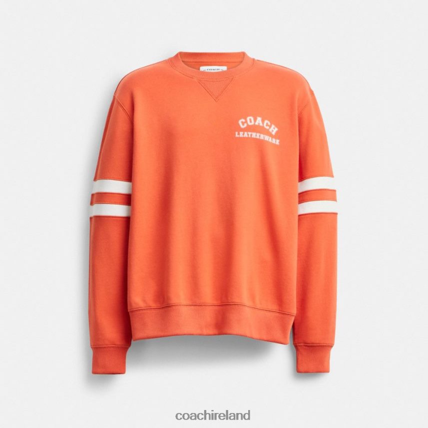 Coach Men VARSITY CREWNECK Burnt Orange 80N2R2780