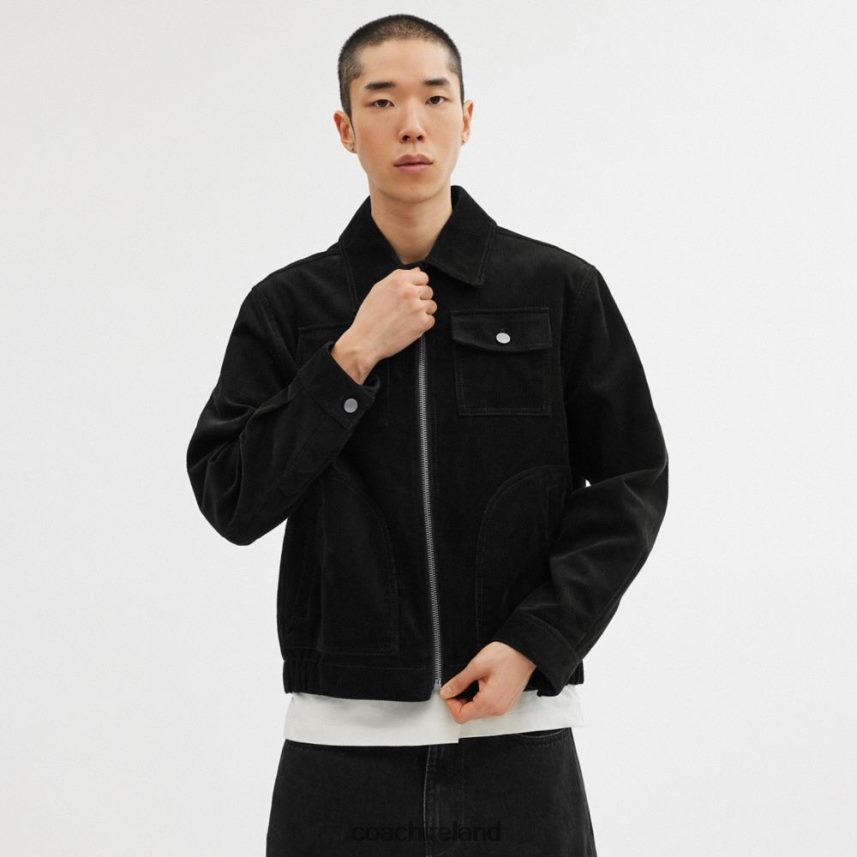 Coach Men CORDUROY JACKET Black 80N2R2755