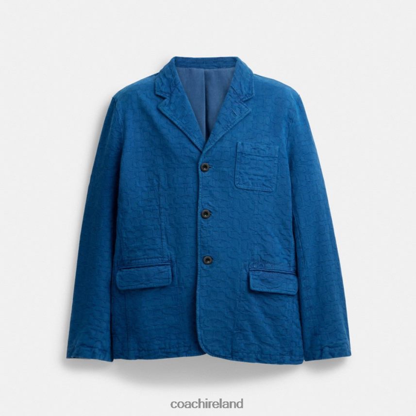 Coach Men DENIM BLAZER Royal Blue 80N2R2762
