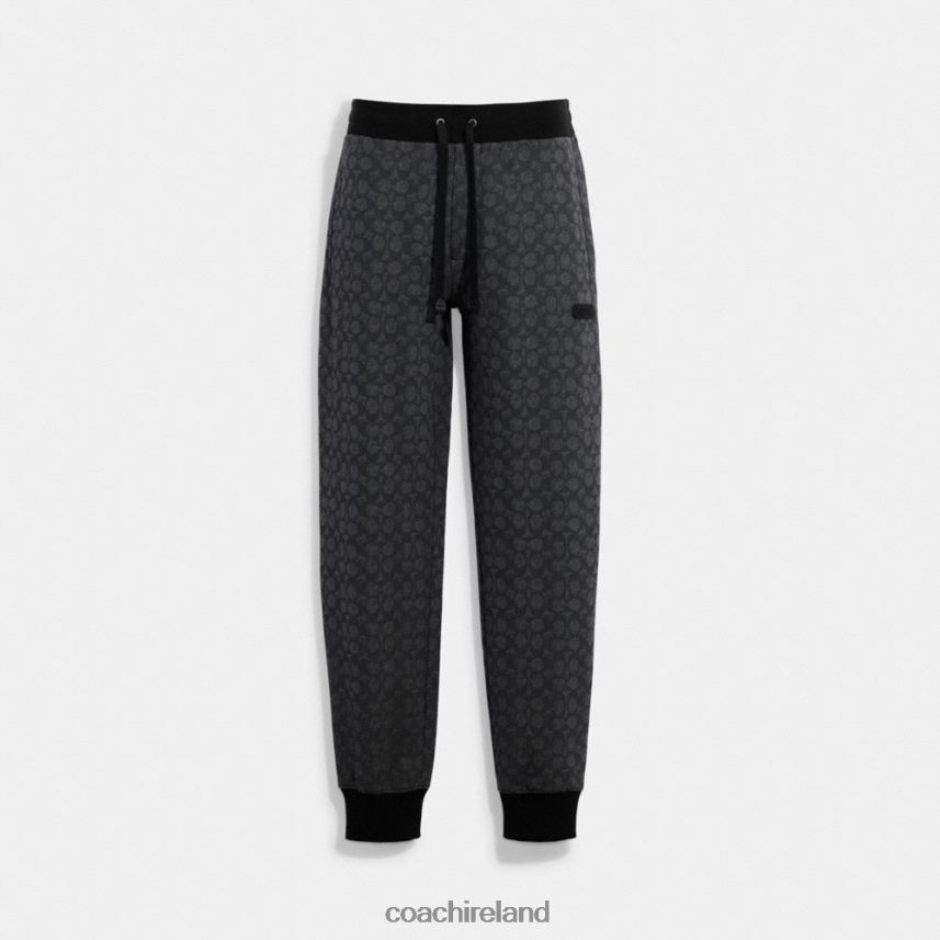 Coach Men ESSENTIAL JOGGERS IN SIGNATURE Charcoal Signature 80N2R2793