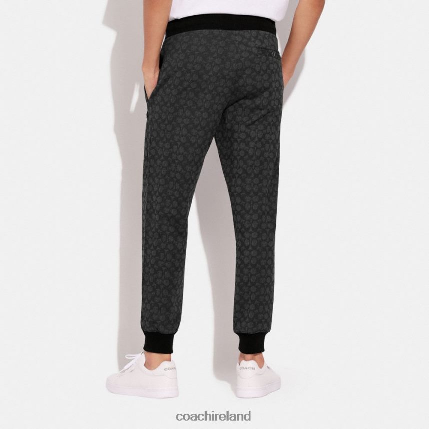 Coach Men ESSENTIAL JOGGERS IN SIGNATURE Charcoal Signature 80N2R2793