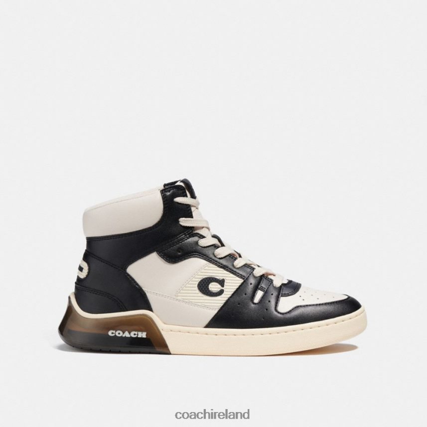 Coach Men CITYSOLE HIGH TOP SNEAKER Chalk/Black 80N2R2748