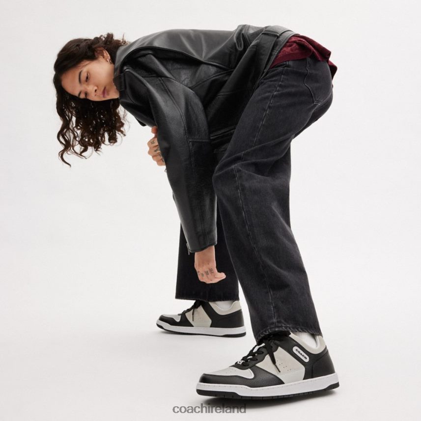 Coach Men C201 SNEAKER Black/Light Grey 80N2R2736