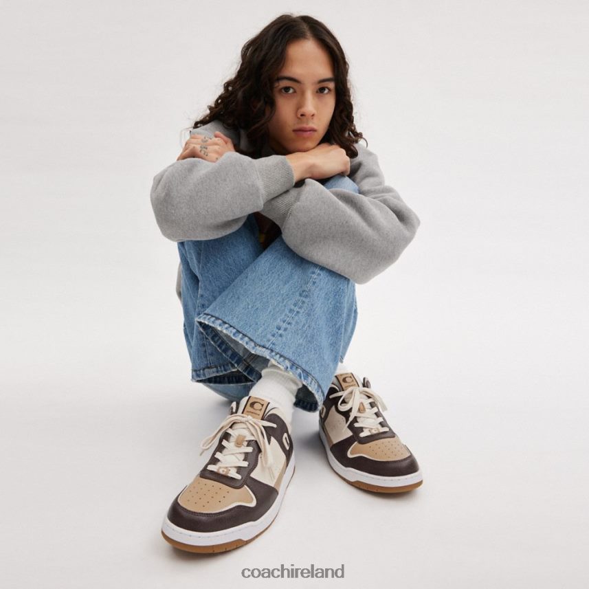 Coach Men C201 SNEAKER Oxblood/Taupe 80N2R2735