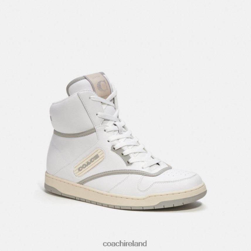 Coach Men C202 HIGH TOP SNEAKER Optic White 80N2R2743
