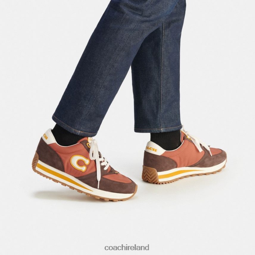Coach Men RUNNER SNEAKER Rust/Maple 80N2R2745