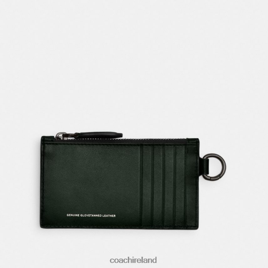 Coach Men ZIP CARD CASE Amazon Green 80N2R2724