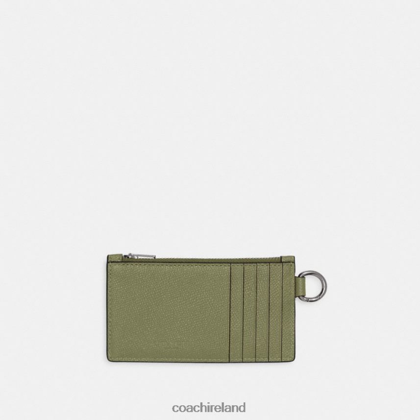 Coach Men ZIP CARD CASE MOSS 80N2R2719