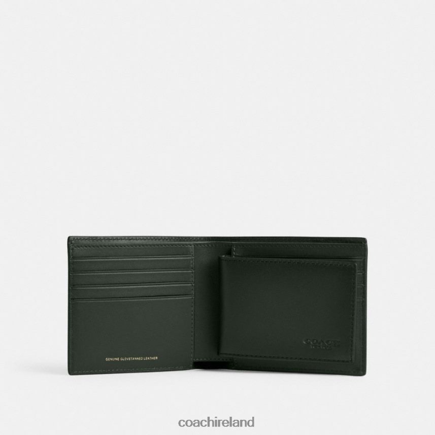 Coach Men 3-IN-1 WALLET Amazon Green 80N2R2706