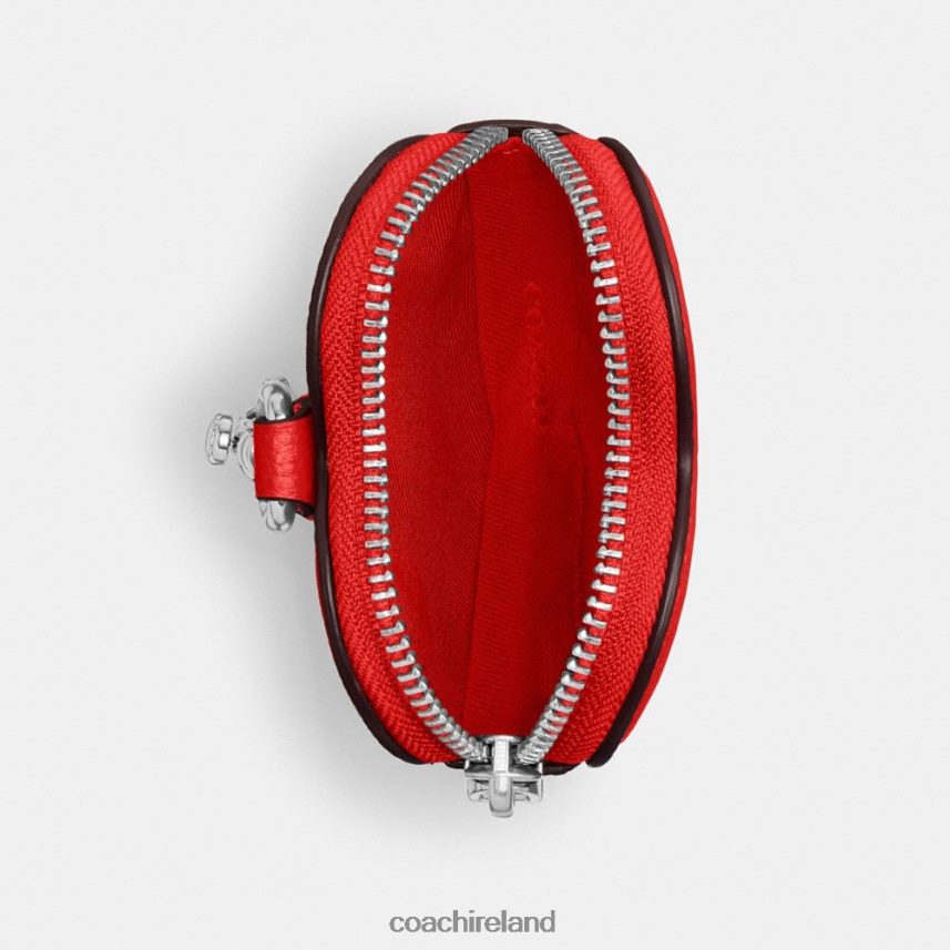 Coach Men HEART COIN PURSE Sport Red 80N2R2699