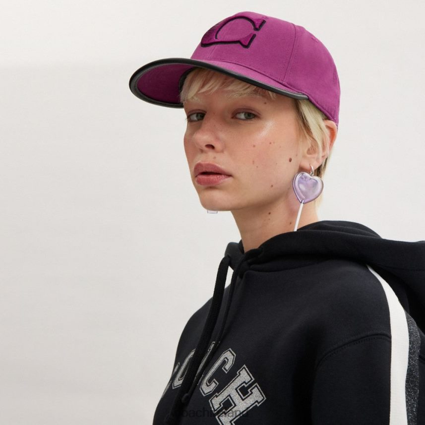 Coach Women BASEBALL HAT DEEP PLUM 80N2R2560