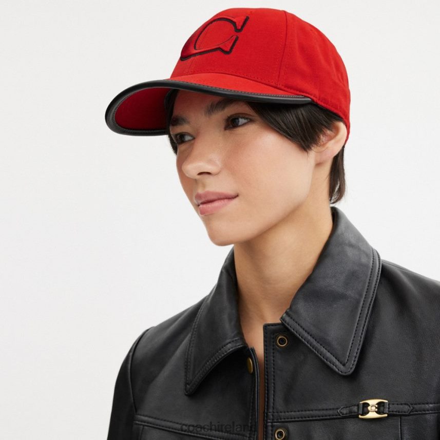 Coach Women BASEBALL HAT Sport Red 80N2R2544