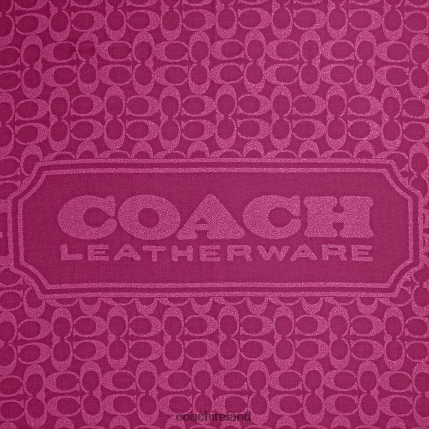 Coach Women SIGNATURE SHAWL DEEP PLUM 80N2R2551